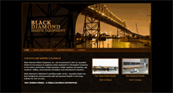 Desktop Screenshot of blackdiamondmarineequipment.com
