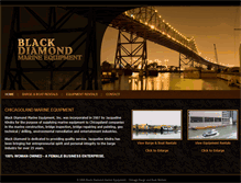 Tablet Screenshot of blackdiamondmarineequipment.com